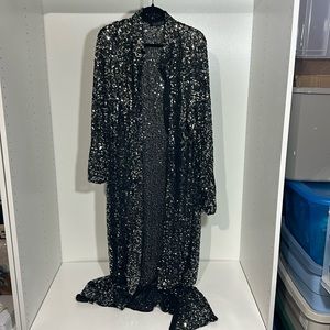 Eloquii Sequin Wrap Dress